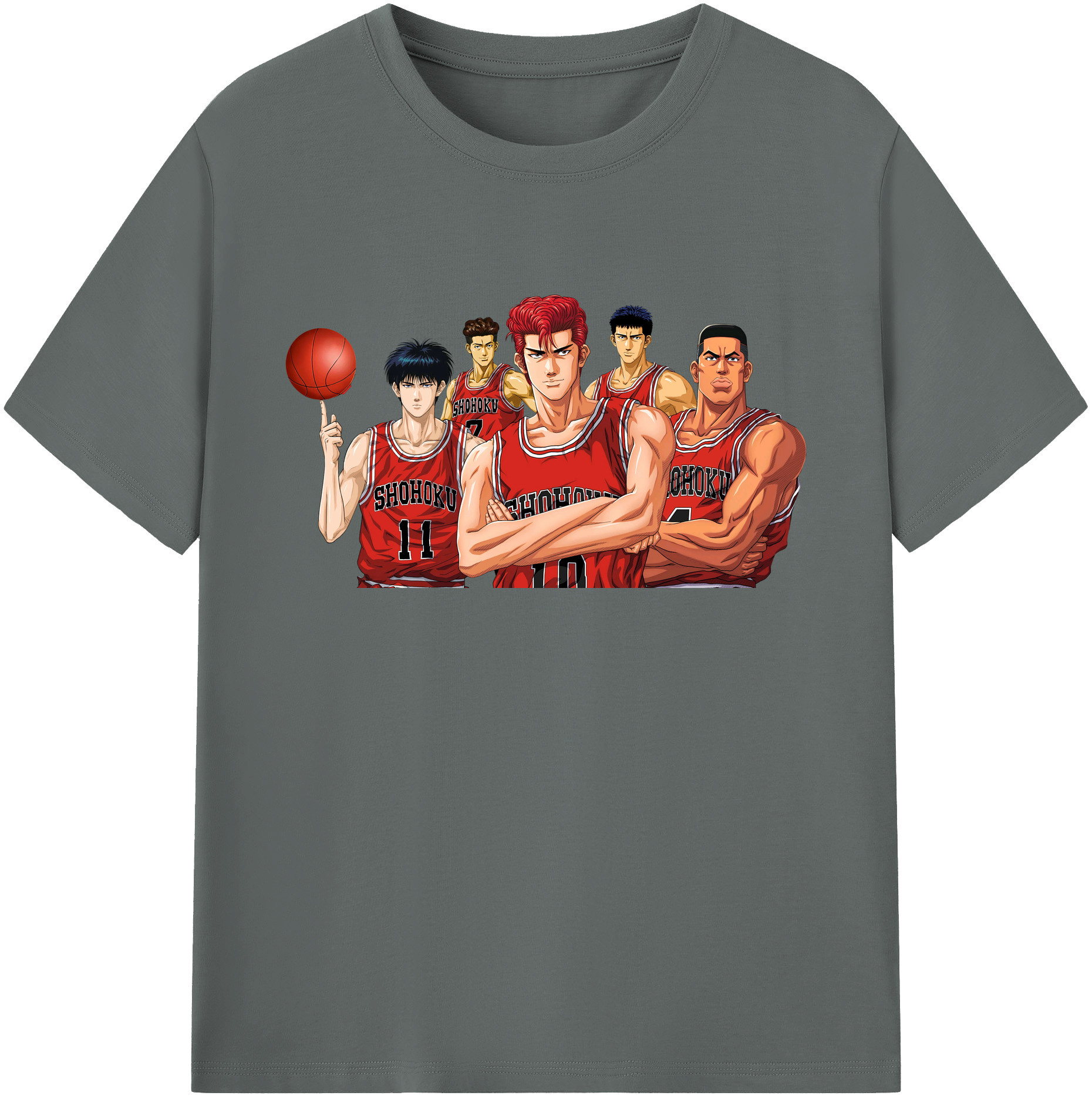 （画像用） SLAM DUNK／スラムダンク 綿100％ メンズ半袖Tシャツ｜肌触りやわらか＆通気性